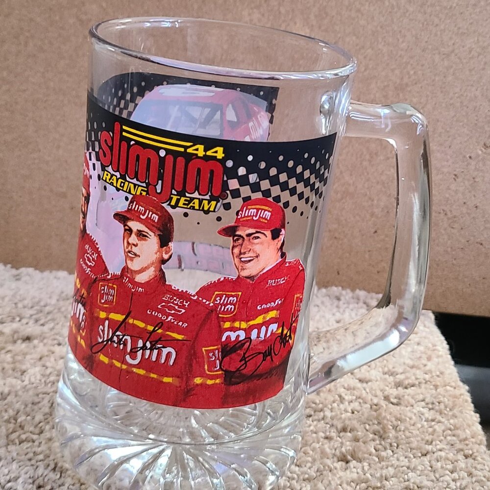 1999 Nascar Busch Series SLIM JIM Racing Team #44 Beer Glass Terry Bobby Labonte